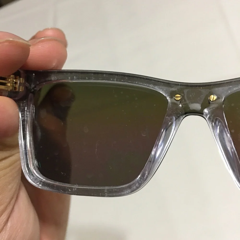 Versace VK 4004U 148/P1 Gold Plastic Square Sunglasses Multicolored